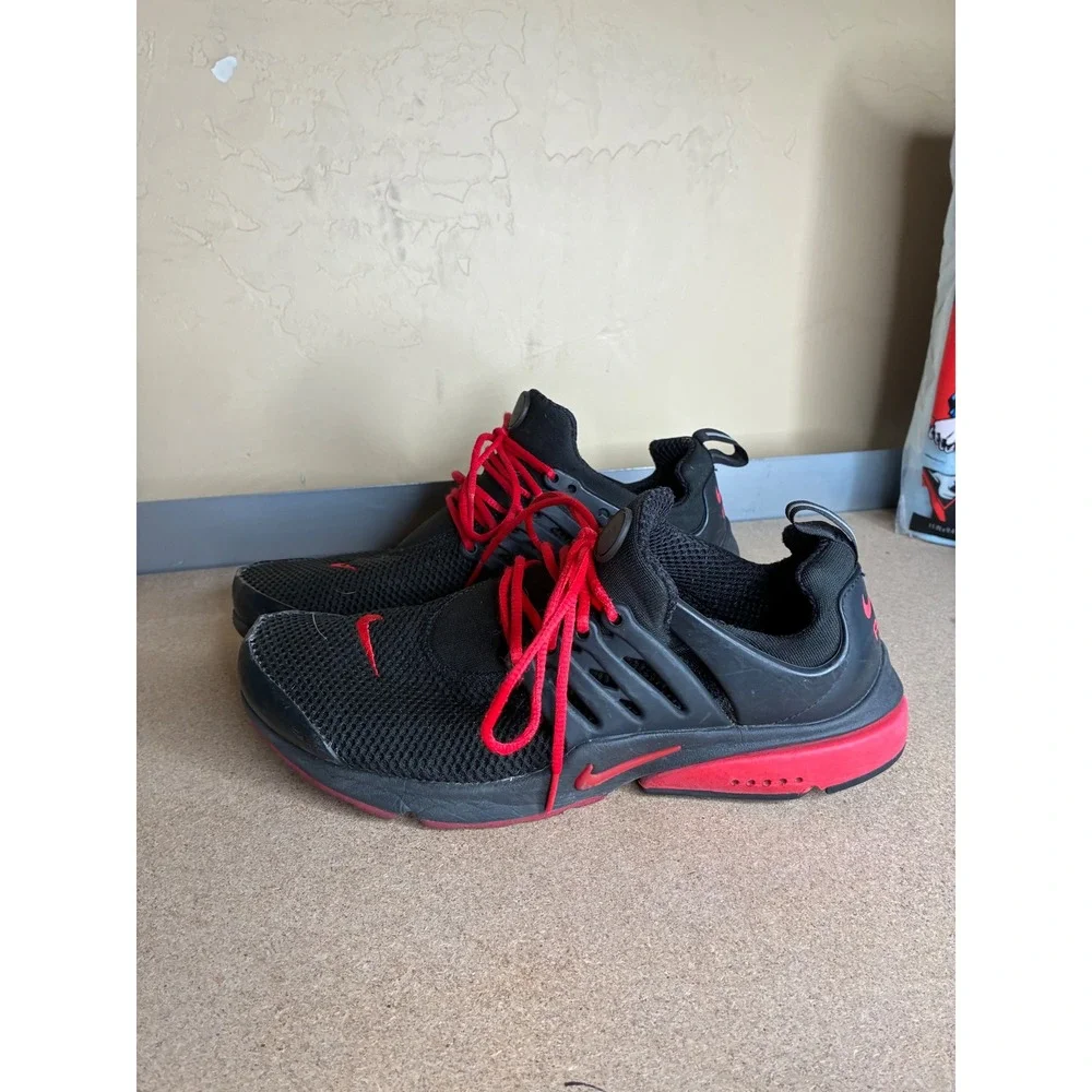 Nike Air Presto Mens Running Shoes Black Red 846438-998 Size 8